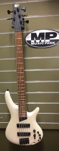 Ibanez SR1105B PWM Pearl White Matte Premium Bass Guitar with Gig Bag 