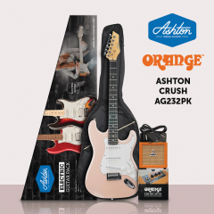 Ashton AG232 Crush Mini Electric Guitar and Amplifier Pack Pink 