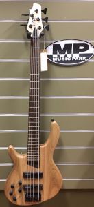 Cort B5L Plus AS OPN Left Handed Swamp Ash Open Pore Natural Bass Guitar 