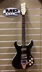 Danelectro Hodad Second Hand Black Sparkle Electric Guitar with Bigsby