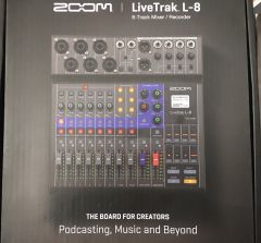 Zoom Livetrack L-8 Podcast Mixer and Recorder 