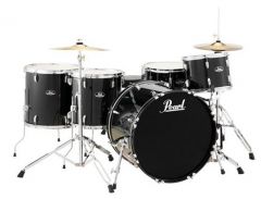 Pearl Roadshow Rock Drum Kit 22" Jet Black 
